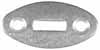 Inlay, Slotted Oval, 
1.11" by 0.55", steel 0.062" thick
slot is 0.103" by 0.365"